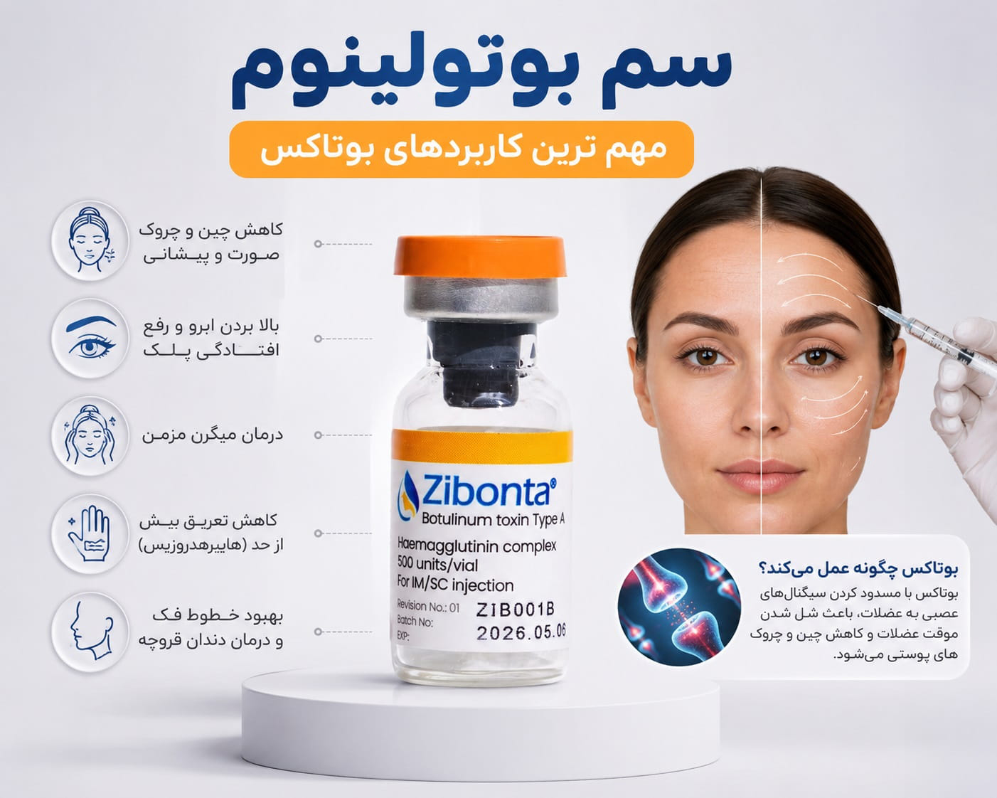 سم بوتولینوم چیست؟ مهم ترین کاربردهای بوتاکس